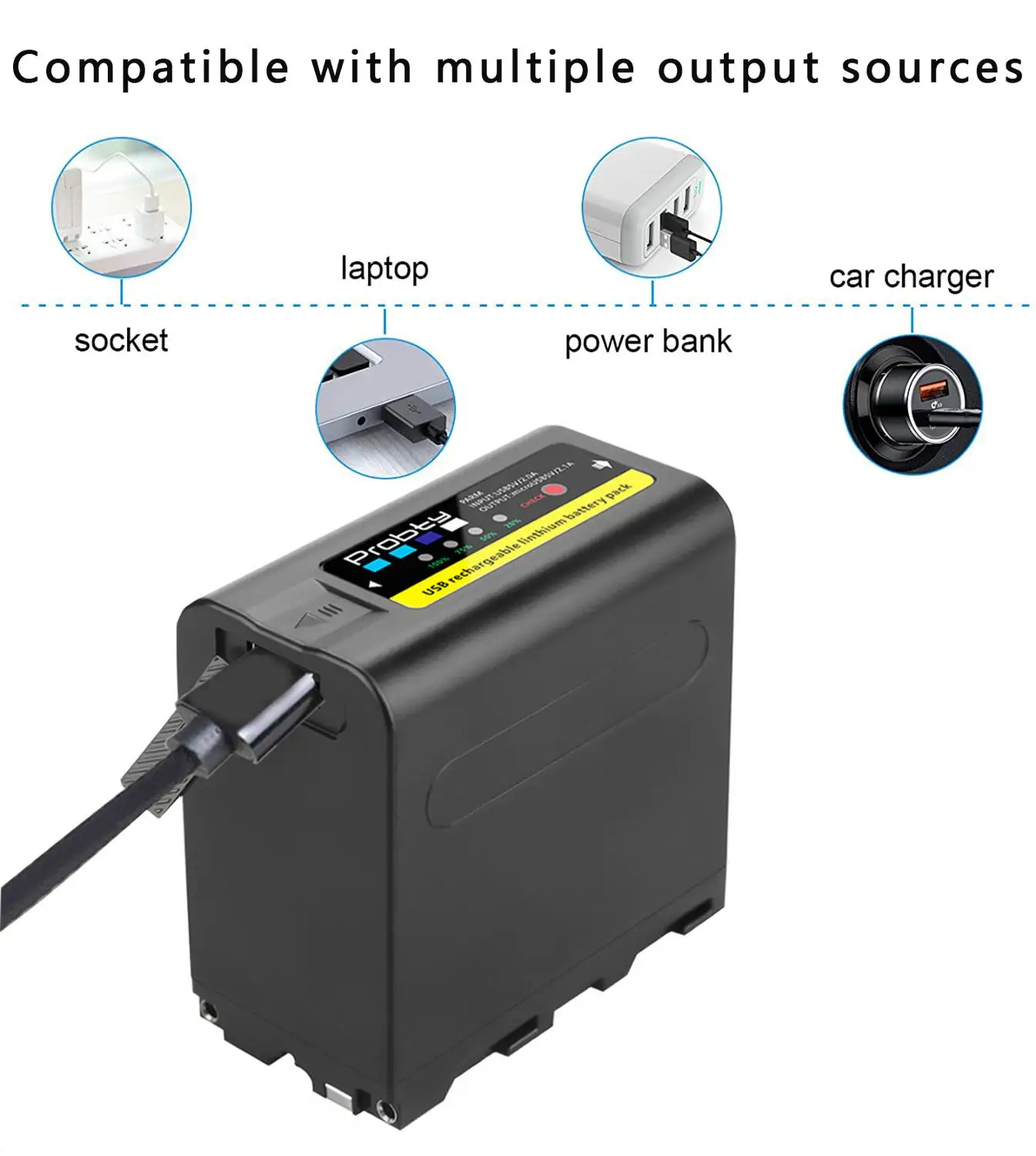 Аккумулятор для фотографической лампы 10800 мАч