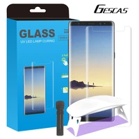 gescas screen uv protector tempered glass for s891020 plus note 20 ultra 1pc full cover transparent glass with uv lamp