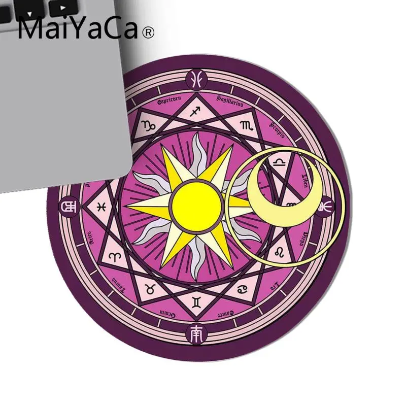 maiyaca anime pink cute magic array rubber computer gaming mousepad gaming mouse pad rug for pc laptop notebook gamer desk pad free global shipping