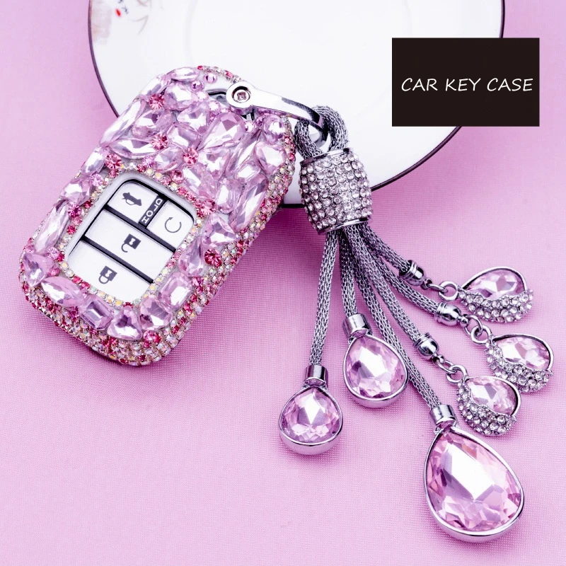 Роскошный чехол для ключей с алмазным кольцом-цепочкой/чехол автомобильного