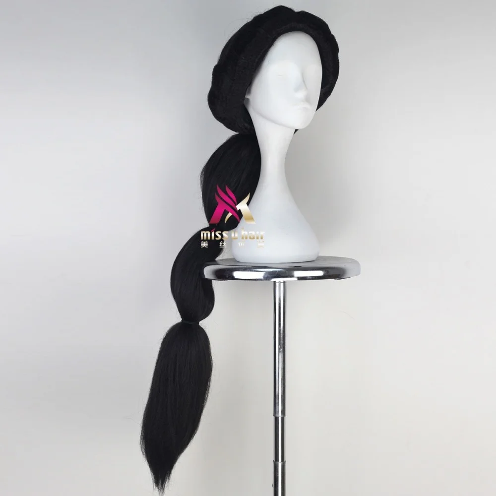 Новый парик для косплея жасмин черные длинные волосы Аладдин и волшебная лампа