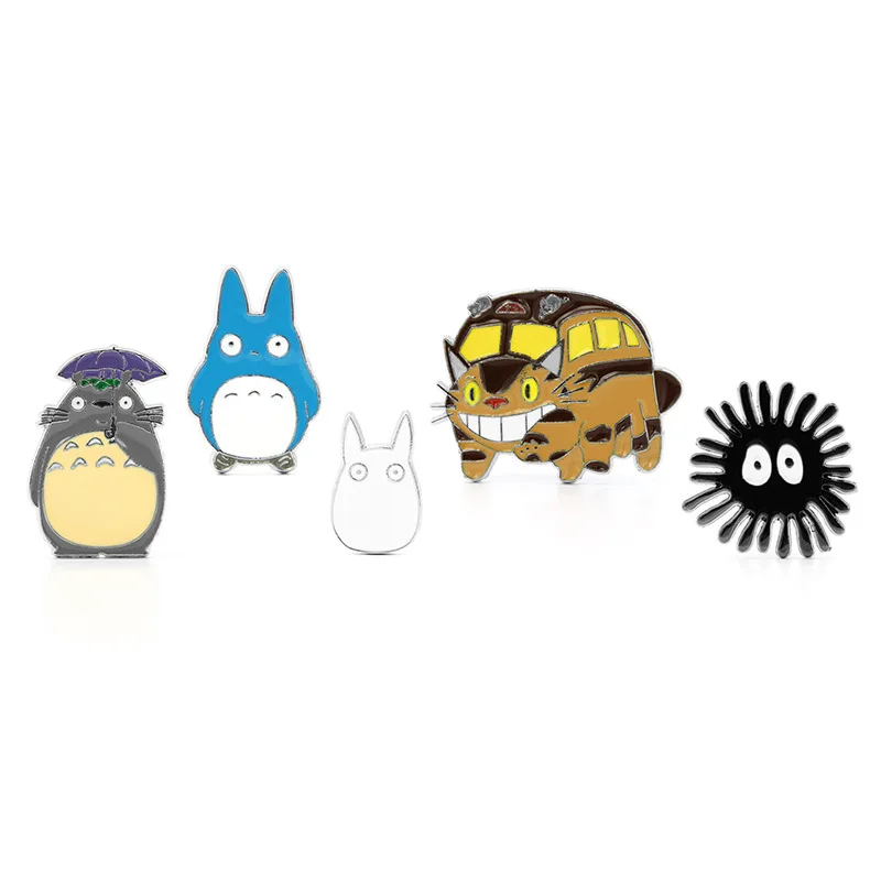 Tonari no Totoro брошь в стиле аниме Миядзаки Хаяо мультфильм милое джинсовое пальто