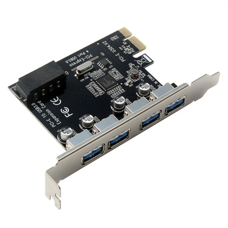 

Плата расширения PCI-E к USB 3,0, Настольная плата расширения с четырьмя портами USB3.0, высокоскоростная карта адаптера передачи