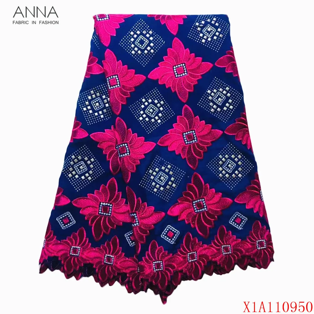 Анна Королевский синий швейцарский вуаль кружева в Швейцарии высокое качество