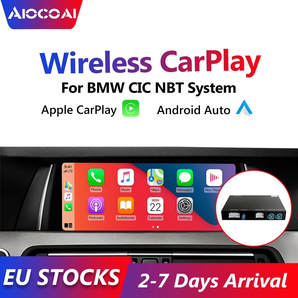 Беспроводной интерфейс Apple CarPlay Android для BMW E60 E70 E71 E84 F01 F02 F10 F11 F20 F25 F26 F30 F31 NBT CIC