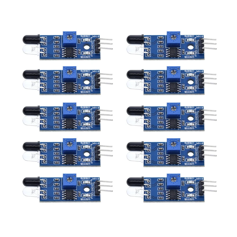 10 шт./лот 3PIN DIY умный автомобильный робот светоотражающий фотоэлектрический