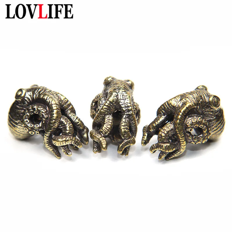 Флуоресцентный винтажный латунный брелок для ключей Плетеный шнурок подвески