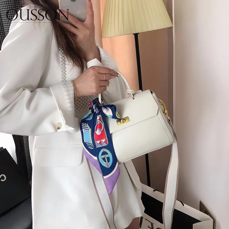 

OUSSON 2021 New Design Leather Tote Handbag Bag Fashion Crossbody Bag Multifunctional Large Capacity Shoulder Bag For Women
