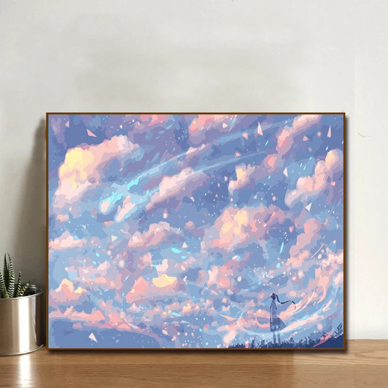 Картина маслом Dreamy цифровой холст сделай сам акриловая роспись для детей и