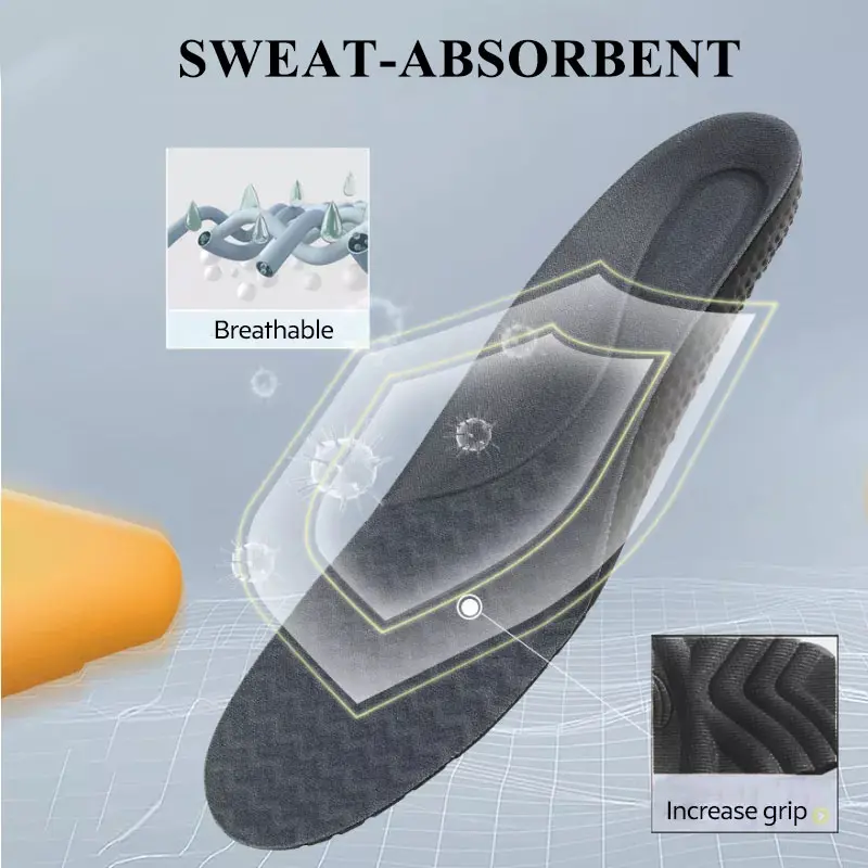 Arch Support Sports Shoes Insoles ZOOM Cushioning PORON Forefoot Shock Absorption Cushion Inserts Basketball Shoe Pad Men Women