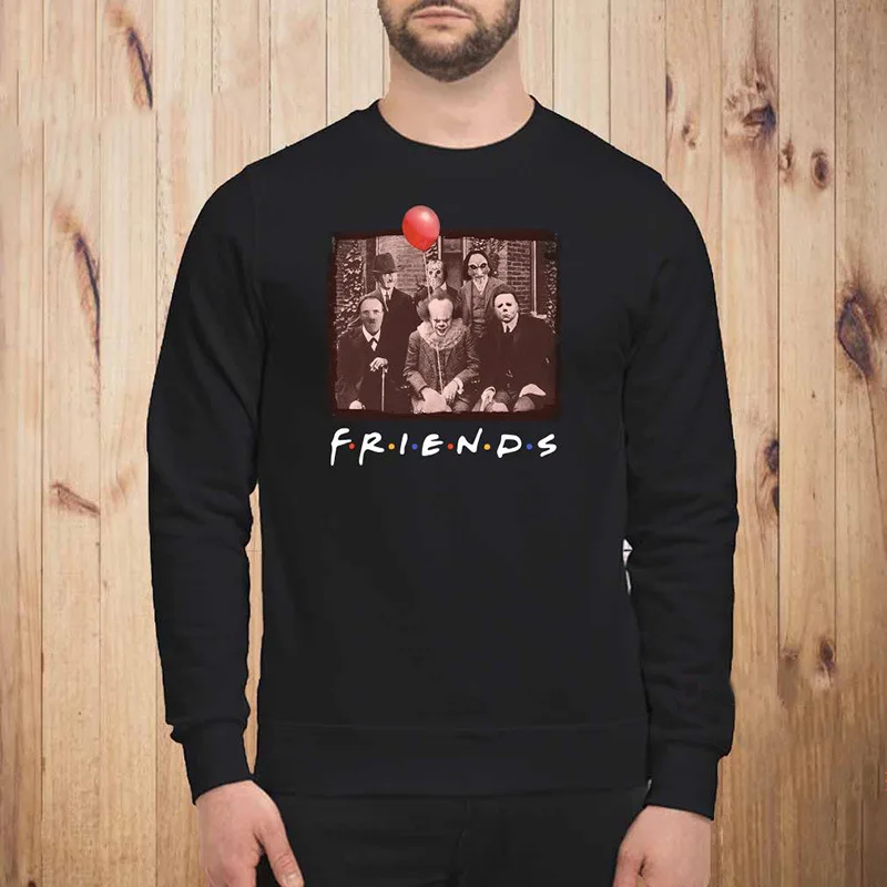 

Spooky Halloween Horror Team Joker Jason Scary Movies Costume Hoodie Men Women Sweatshirt Winter Thicken Keep Warm Pullovers