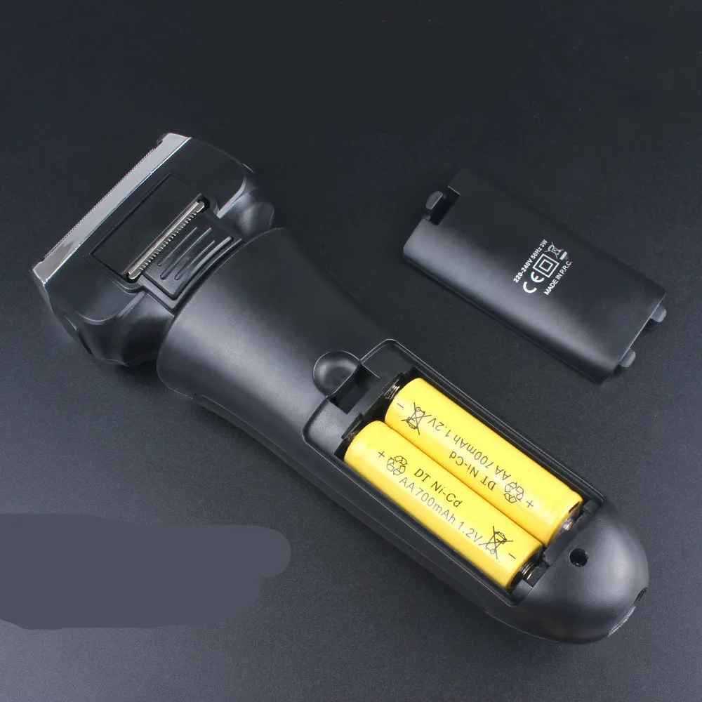 Беспроводная электробритва 2D Умная бритва с зарядкой IPX6 Водонепроницаемая 2