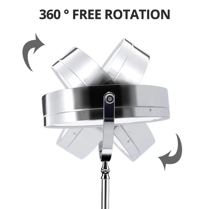 Круглое зеркало для макияжа со светодиодной подсветкой сенсорный диммер 7 дюймов