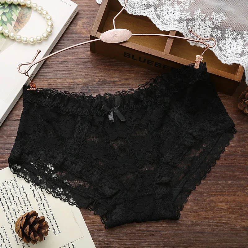 Factory direct sales Taobao explosive lace screen rose sexy cute underwear ladies elastic triangle comfortable |