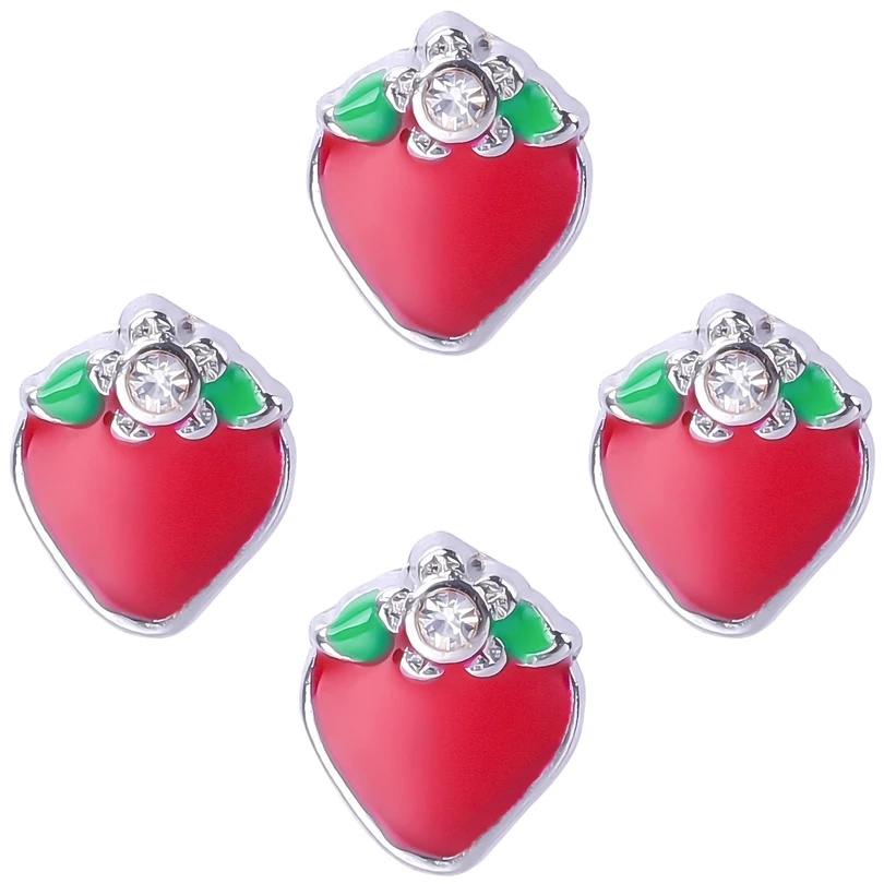 Подвески в виде клубники 20 шт./лот Плавающие для памятного кулона ожерелья