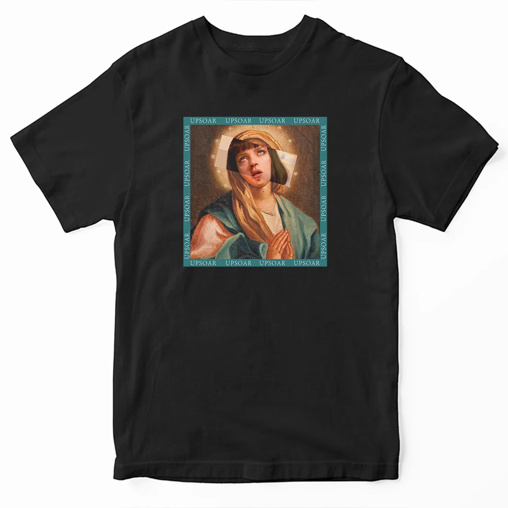 Креативная Повседневная футболка Девы Марии Моны Лизы Мужская 2019 Забавный принт