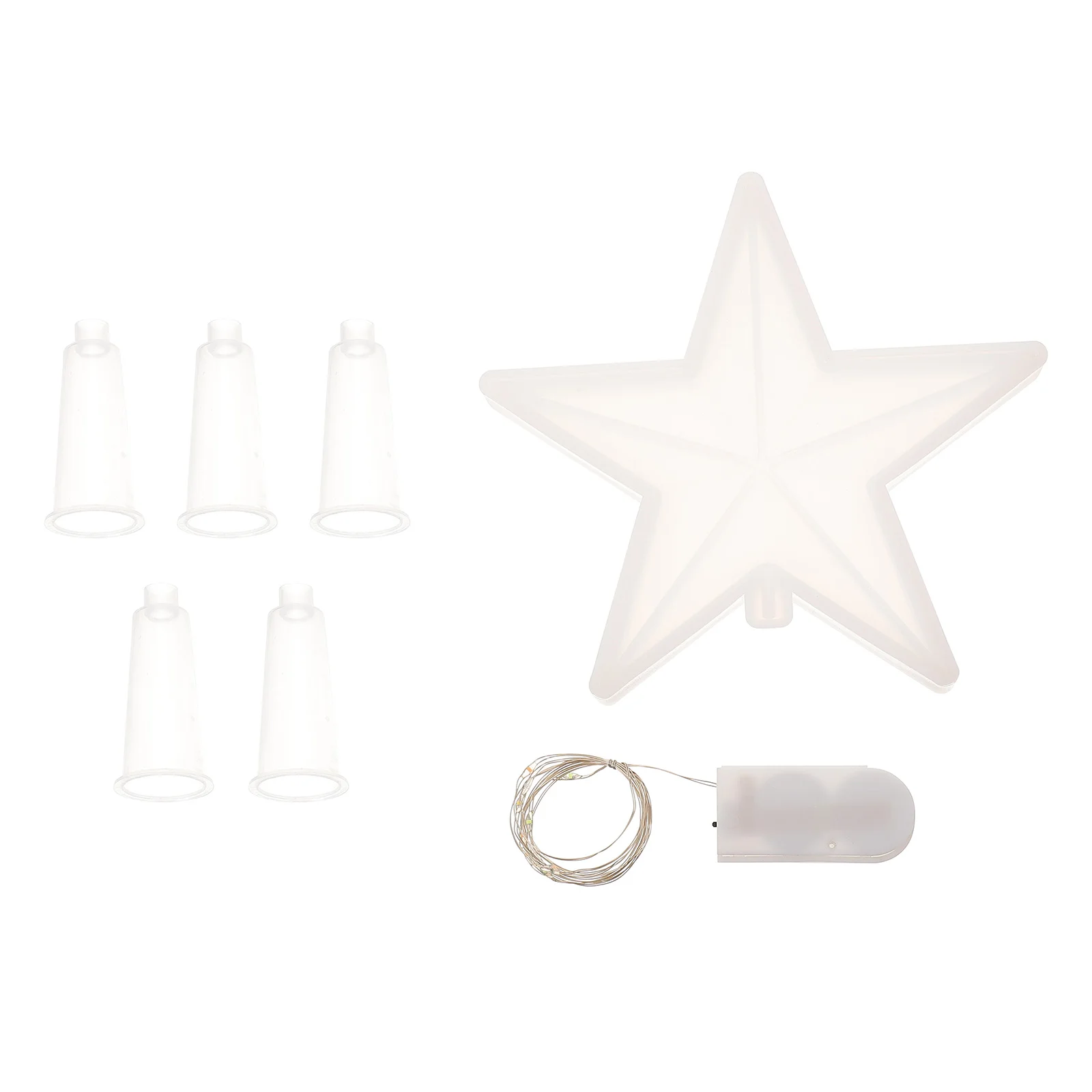 

1 set of Topper Star Ornament DIY Mold Xmas Tree Topper Making Mold DIY Supply