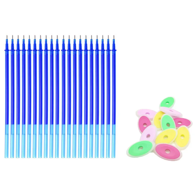 Стираемая ручка с заправляемым стержнем комплект 0 5 мм цвет синий черный Большие