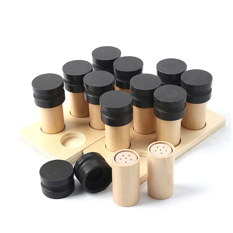 

Children wooden educational toys, odor games, preschool education, early childhood education