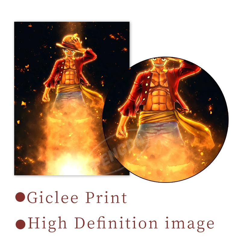 Холст Аниме Hd принты Луффи картины Настенная картина домашнее украшение