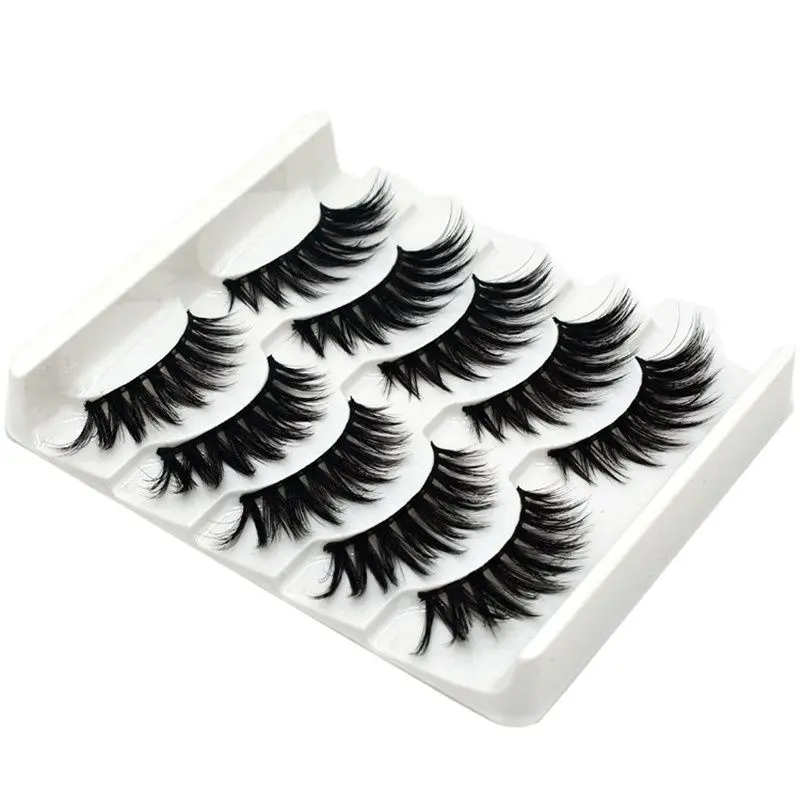 

5 Pairs 3D Mink False Eyelash Extension Nature Fake Eye Lashes Makeup Lash Boxes Packaging Eyelashes Lashes Case Packaging