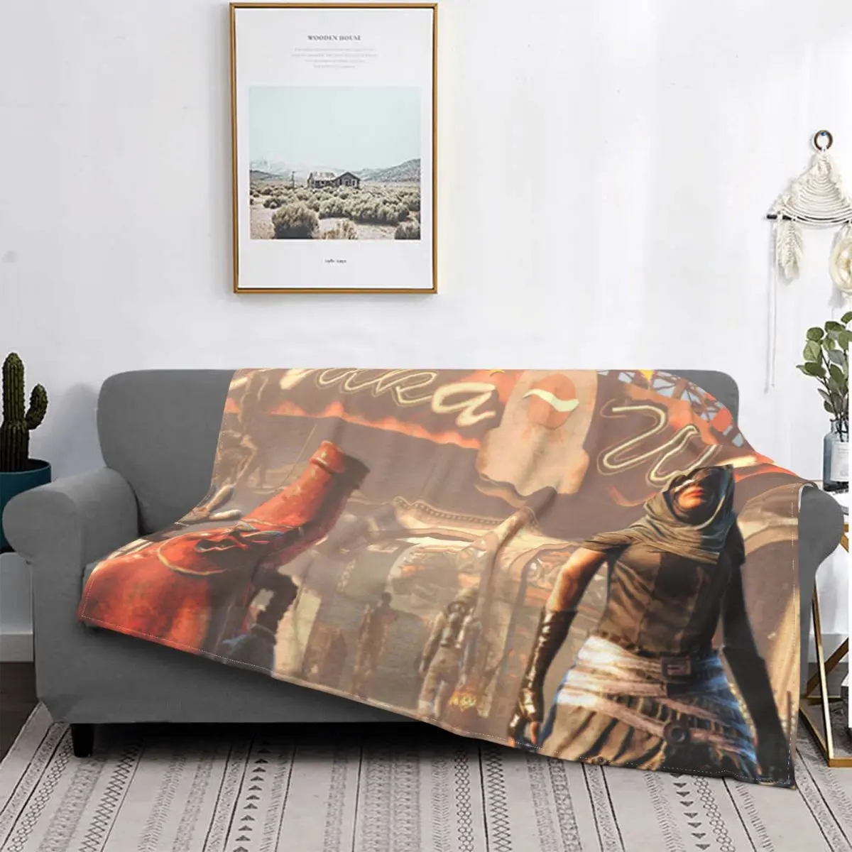 

Fallout 4 Kate Role Playing Game Girl Portable Warm Throw Blankets for Bedding Travel