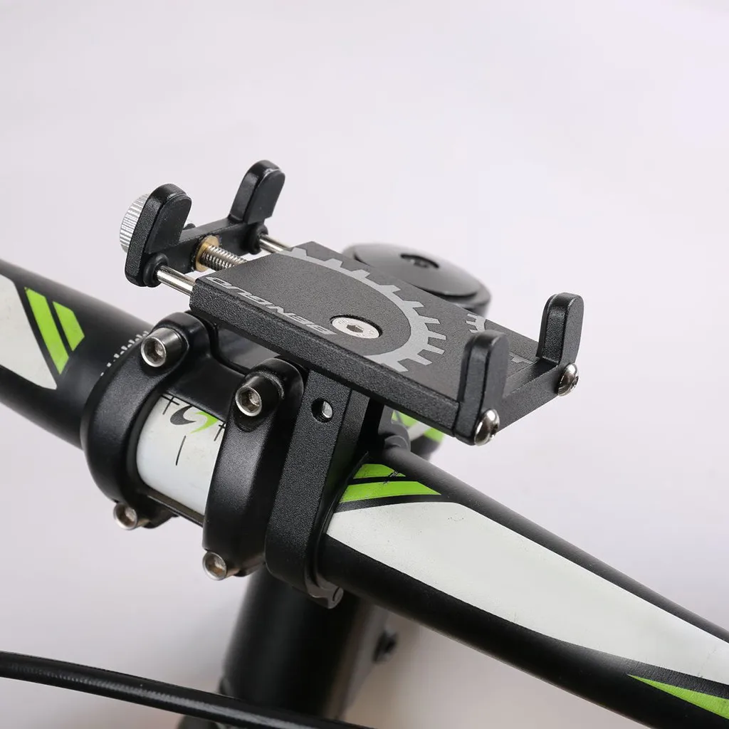 

Aluminium Alloy Bicycle Phone Holder For iPhone Universal Mobile Phone Holder Bike Handlebar Clip Stand GPS Mount Bracket Racks