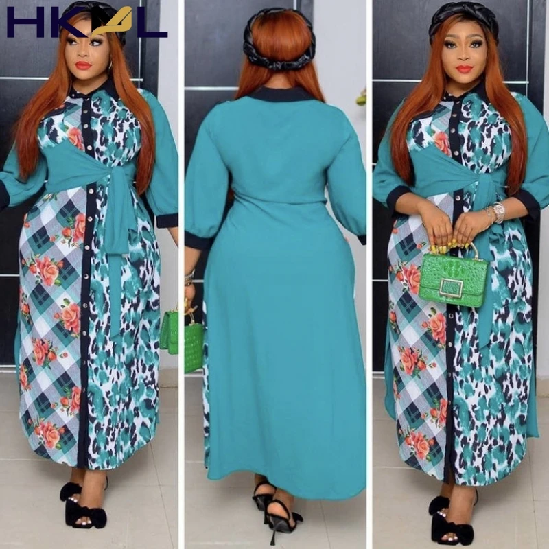 

Модная женская одежда 2021, африканские платья для женщин, Дашики, длинное платье макси, платье на весну и осень, африканская одежда