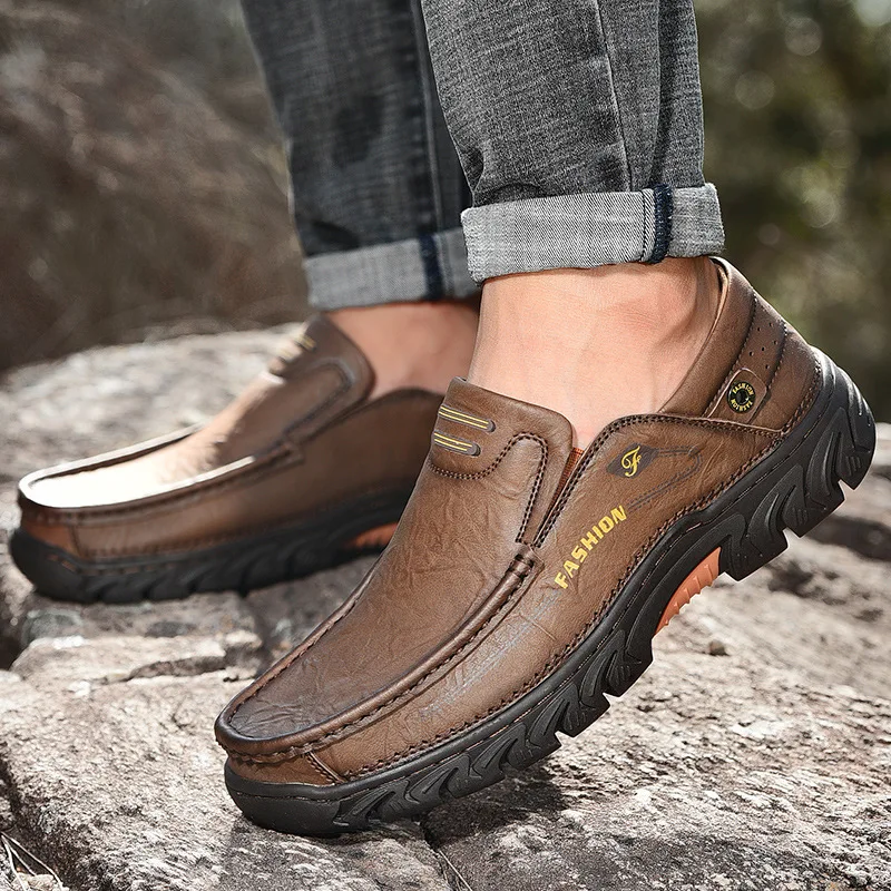 

Leather Shoes Men 2021 Trend Men's Business Leather Shoes Fashion Spot Le Fu Casual European and American Large Size Men's Shoes