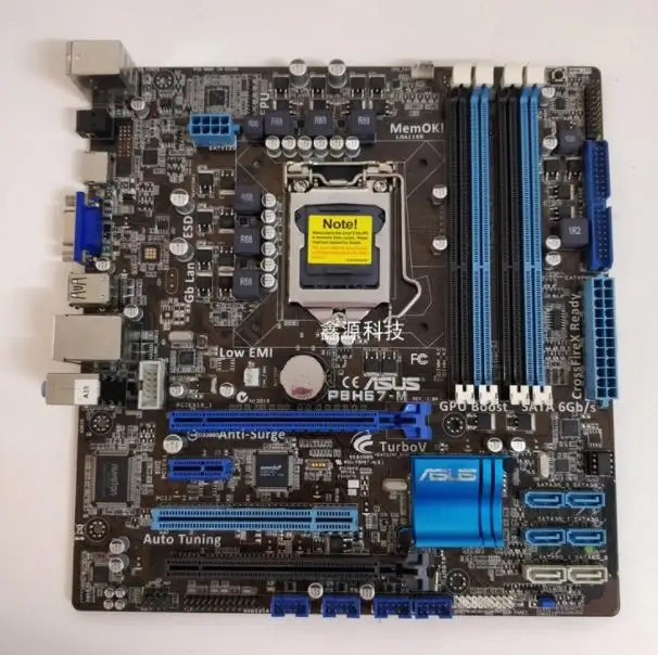 

original motherboard ASUS P8H67-M LGA 1155 DDR3 for I3 I5 I7 cpu 32GB USB2.0 H67 Desktop motherboard Free shipping