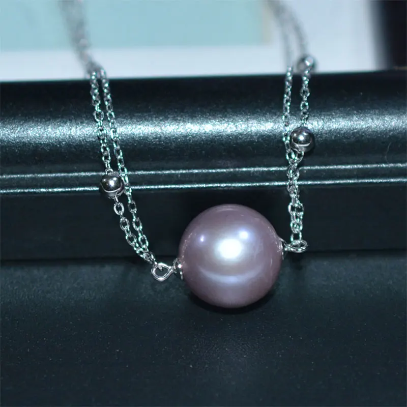 NYMPH 925 серебряные жемчужные браслеты для женщин круглый натуральный пресноводный