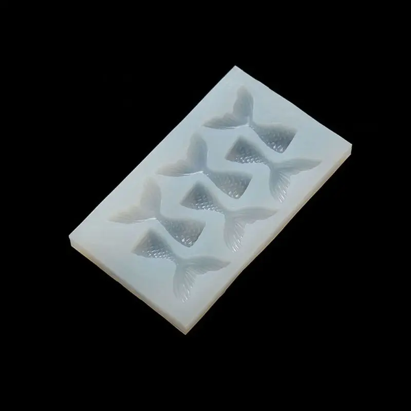 DIY рыбы хвост раковины кулон силиконовые смолы формы ювелирных изделий Инструменты