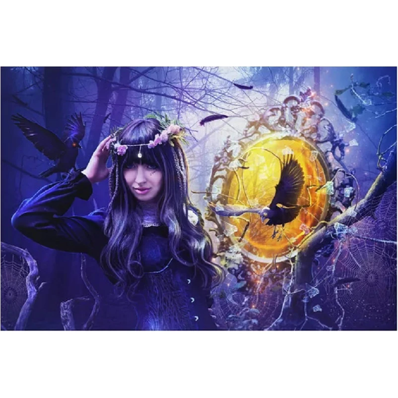 Полная Алмазная вышивка для женщин и ворона Diy картина наборы вышивки крестом