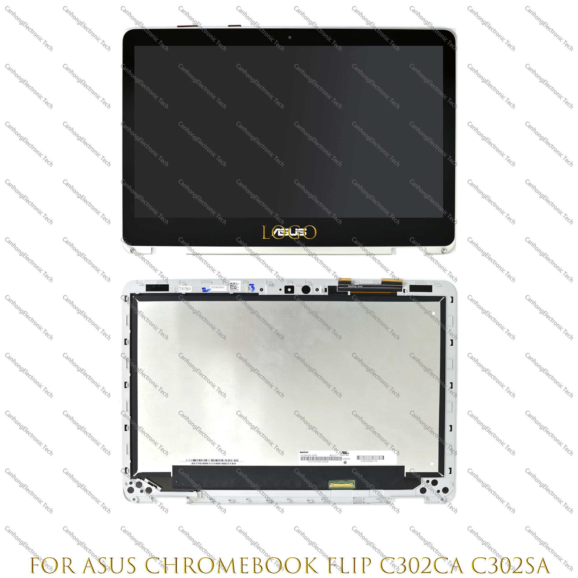 - 12, 5  FHD 1920*1080  ASUS Chromebook Flip C302CA C302SA,      