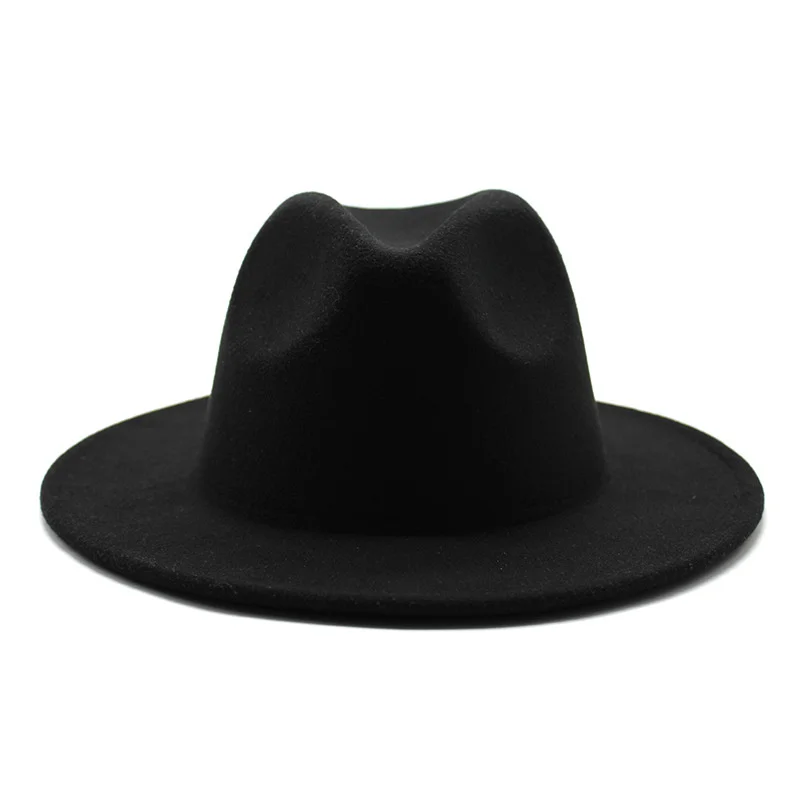 Двухцветная Шляпа fedora новинка 2021 цветная Регулируемая Унисекс фетровая шляпа