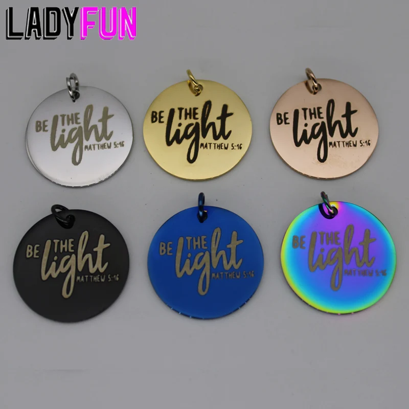 Подвеска с лазерной гравировкой Be светильник из нержавеющей стали|Шармы| |