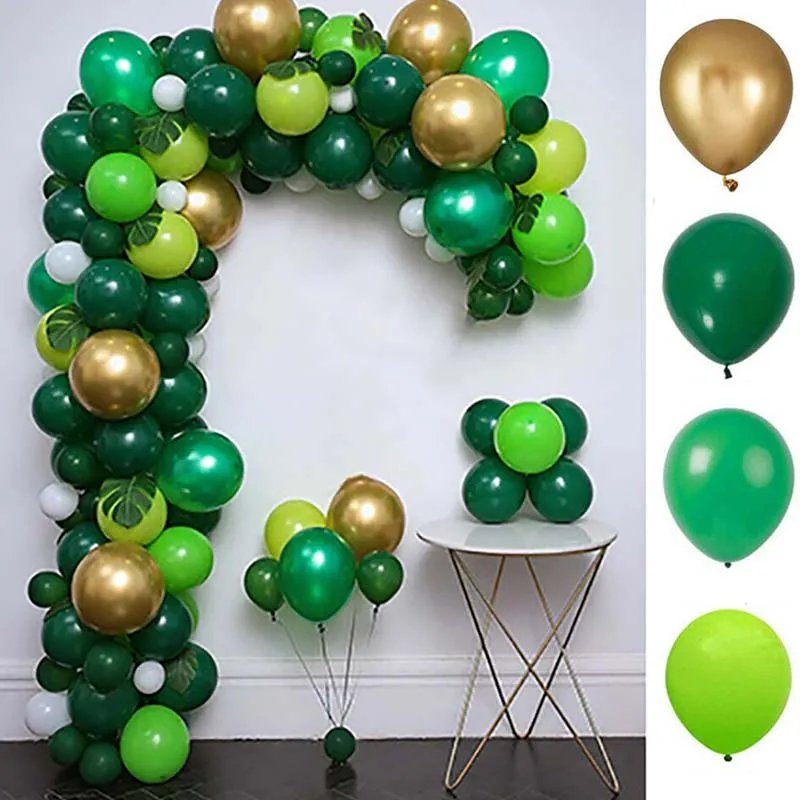 

106 шт. джунгли вечерние Зеленый Воздушный Шар АРКА гирлянда дети детский душ сафари джунгли тематическая вечеринка на день рождения украшен...