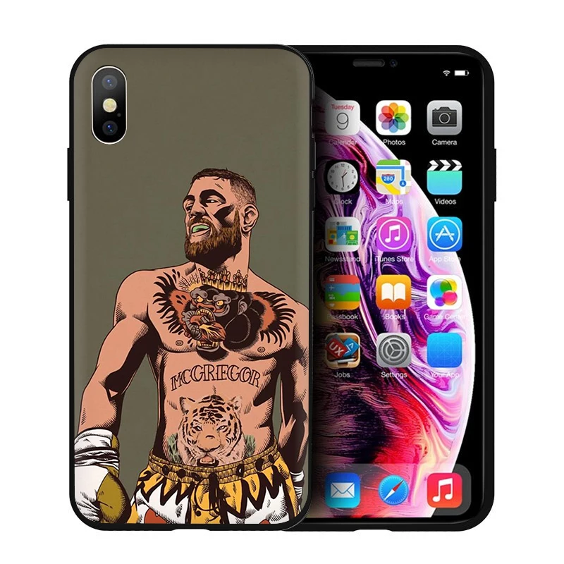 B11 Мягкий силиконовый чехол для телефона EWAU UFC Конор Макгрегор для iPhone 5 5S SE 6 6s 7 8 plus X XR XS 11 Pro Max - Цвет: B11