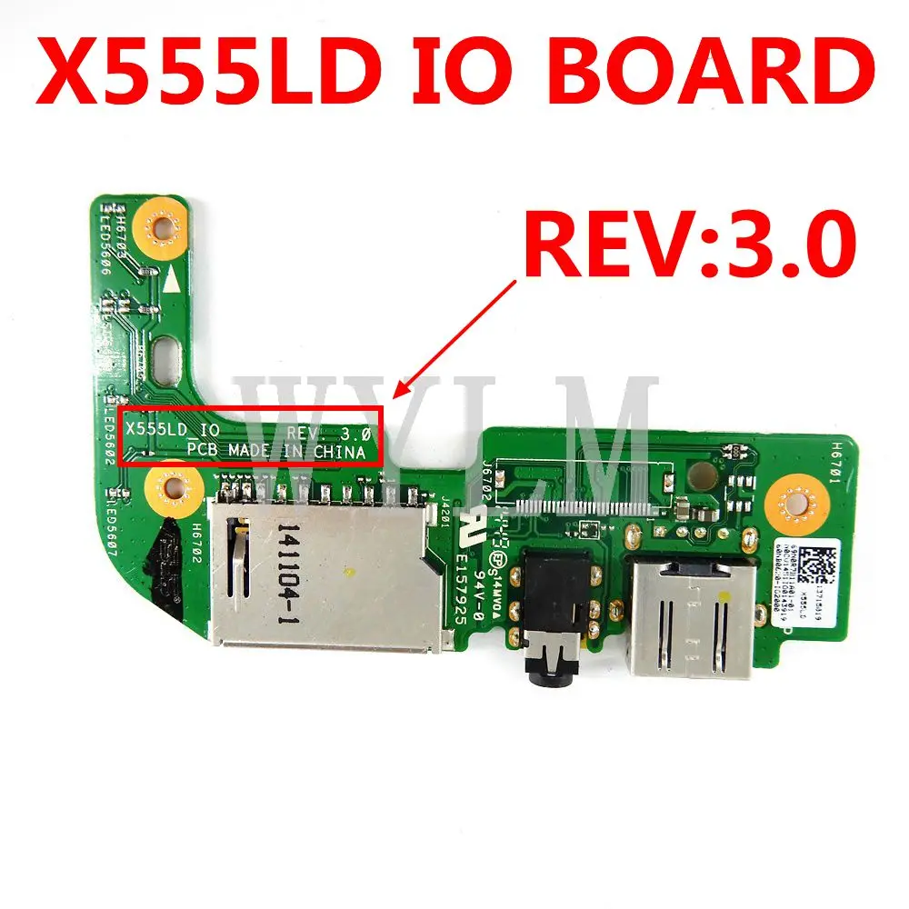 Плата X555LD IO REV3.0 для ASUS плата ноутбука X555L X555LA K555L A555 F555L USB чтения