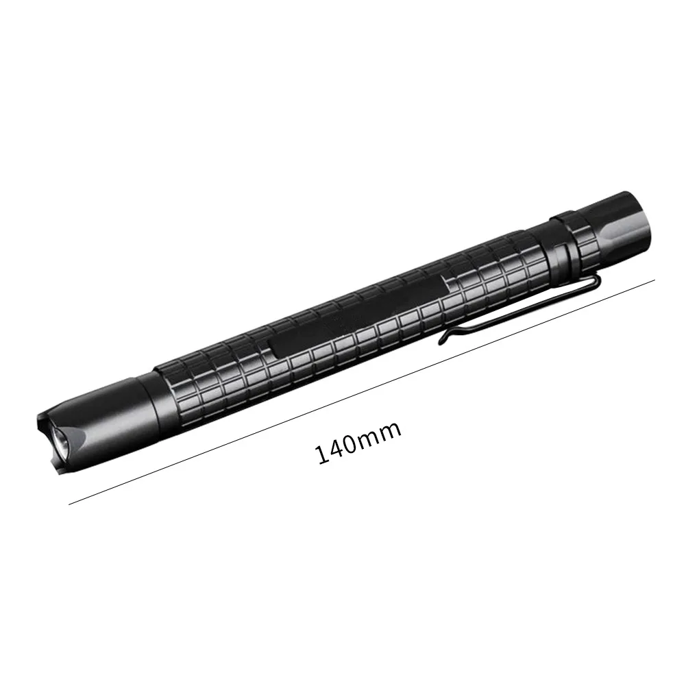

Mini IP44 Waterproof LED Flashlight with Pen Clip Portable Pen Shaped Work Light Outdoor Camping Night Electric Torches