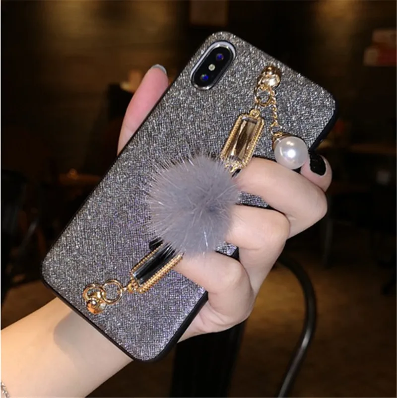 Для iPhone11 pro max X 6S 7 8 Plus XS чехол для Max XR блестящий роскошный браслет с бриллиантами и