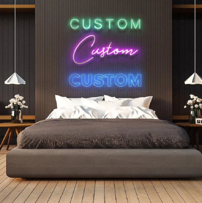 

Custom Led Neon Signs Light Party Wedding Business Decor Customized LED Wall-mounted Neon Sign Private Custom Anime Neon Sign