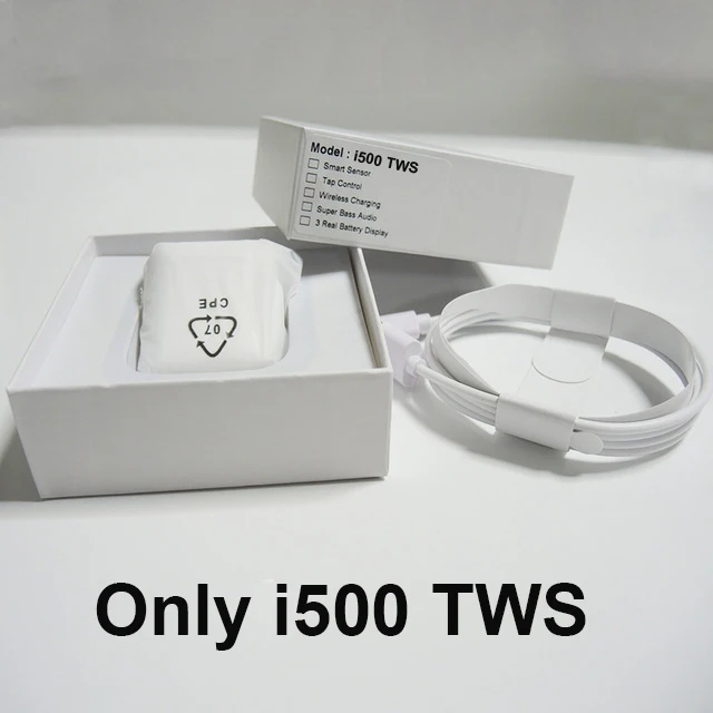 I500 TWS Смарт ушной датчик всплывающие Bluetooth наушники беспроводные наушники gps местоположения для IOS изменение Bluetooth имя наушники - Цвет: i500 TWS Standard