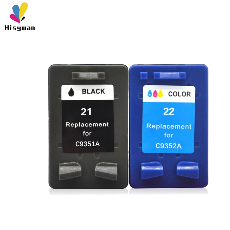 Сменный картридж Hisywan для принтеров HP 21 22 F2180 F2200 F2280 F4180 F300 F380 380 D2300 C9351A