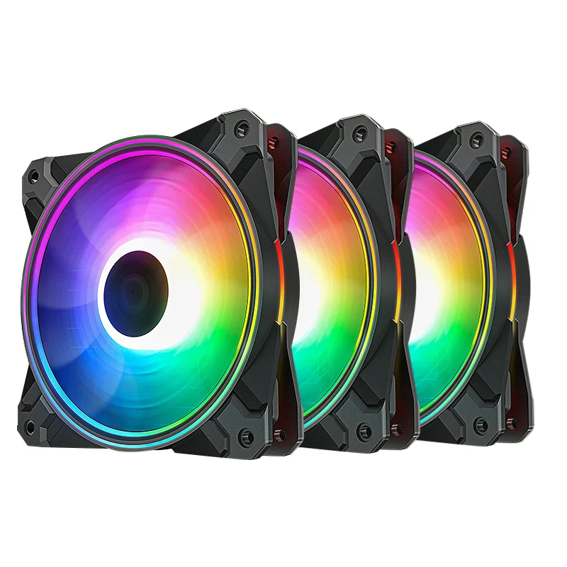 

Deepcool CF120 PLUS 3 в 1 комплект 120 мм бесшумный Настольный ПК чехол охлаждающий вентилятор с контроллером