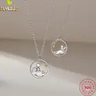 Ожерелье из серебра 925 пробы с платиновым покрытием для мужчин и женщин