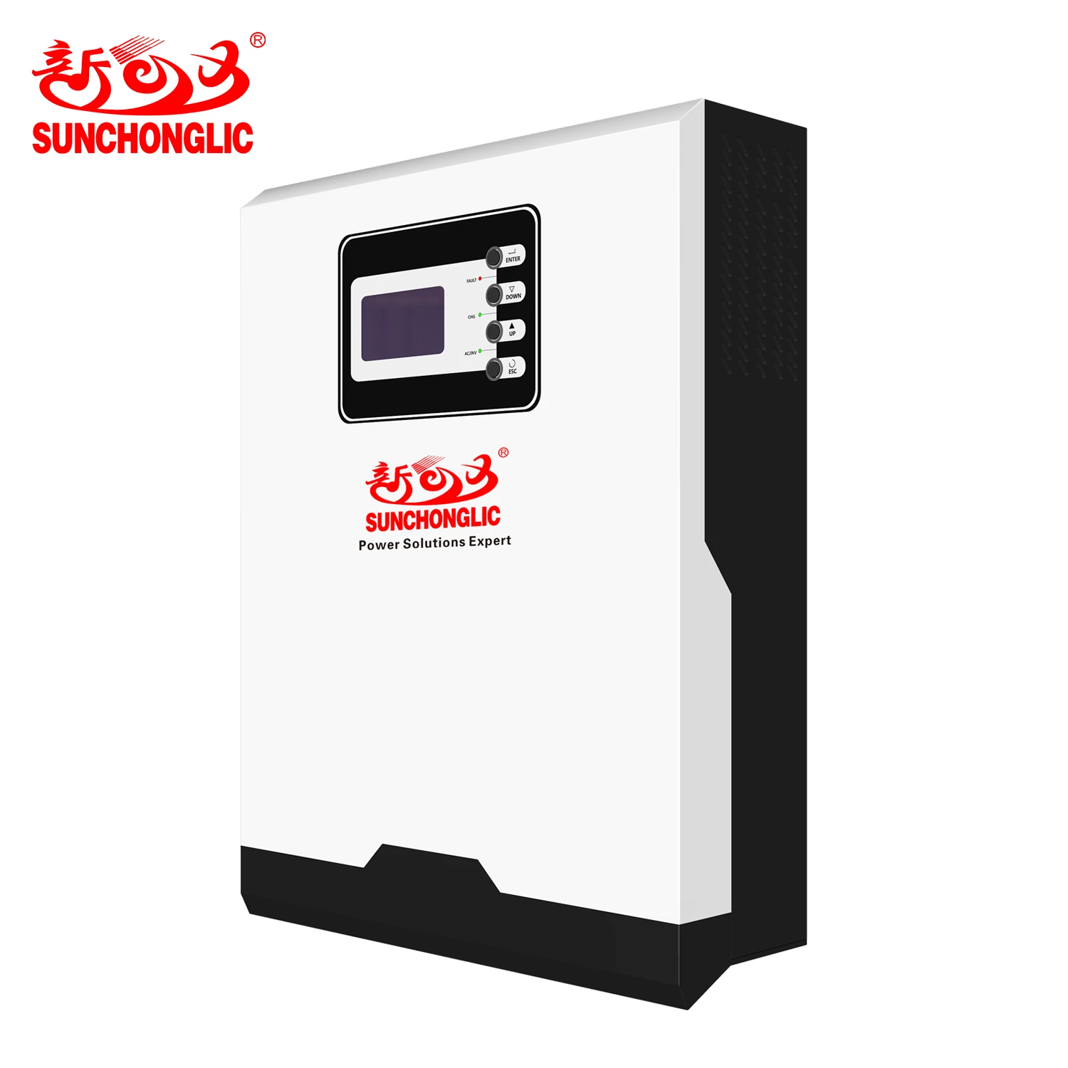 

Sunchonglic 48V 5.5KW 5500W pure sine wave parallel operation mppt hybrid solar inverter