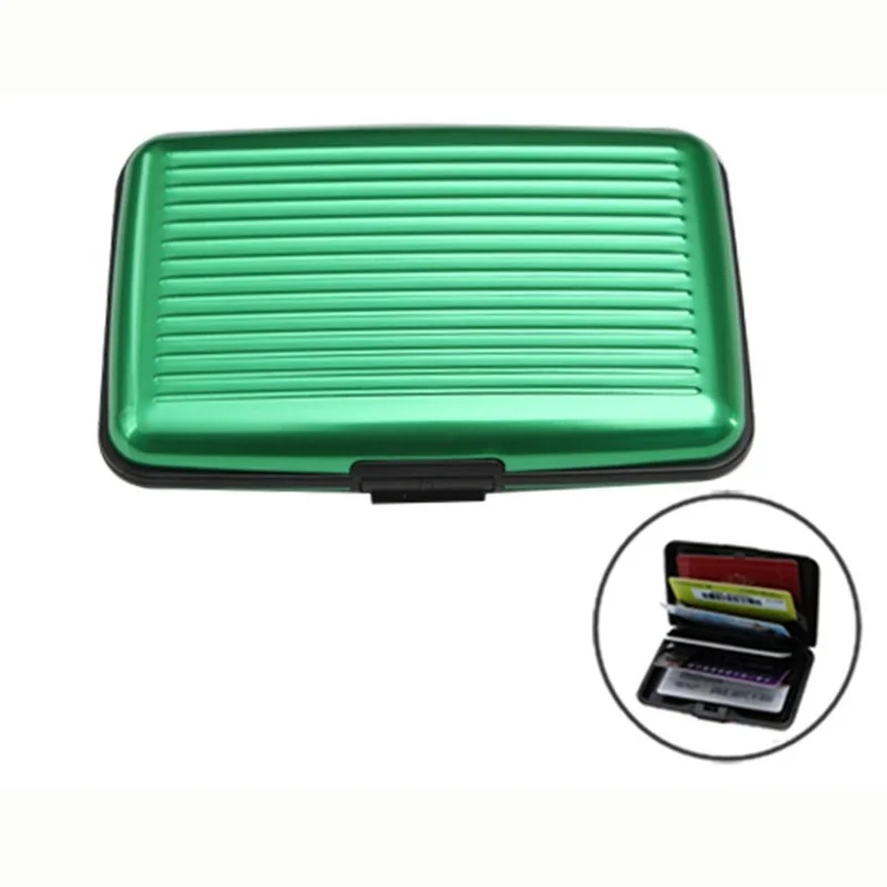 Personality Mini Luggage Card Case  Aluminum Alloy Credit Card Package Creative Credit Business Card Holder RFID Wallet