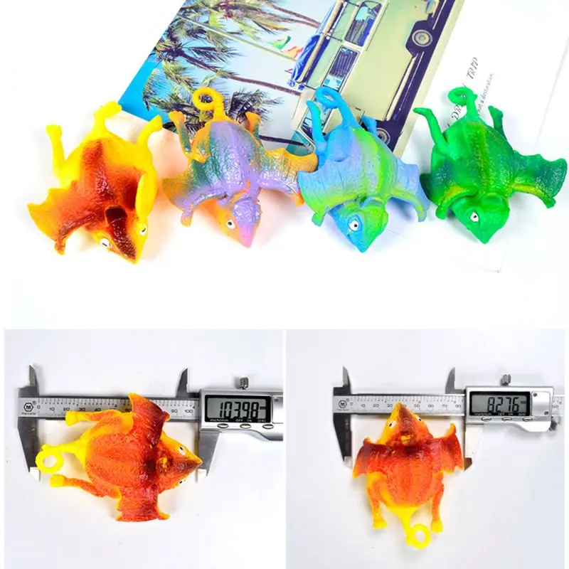 

A9LE 4Pcs/Set Kids Funny Blowing Inflatable Animals Dinosaur Balloons Novelty Toys Anxiety Stress Relief Squeeze Ball Gift