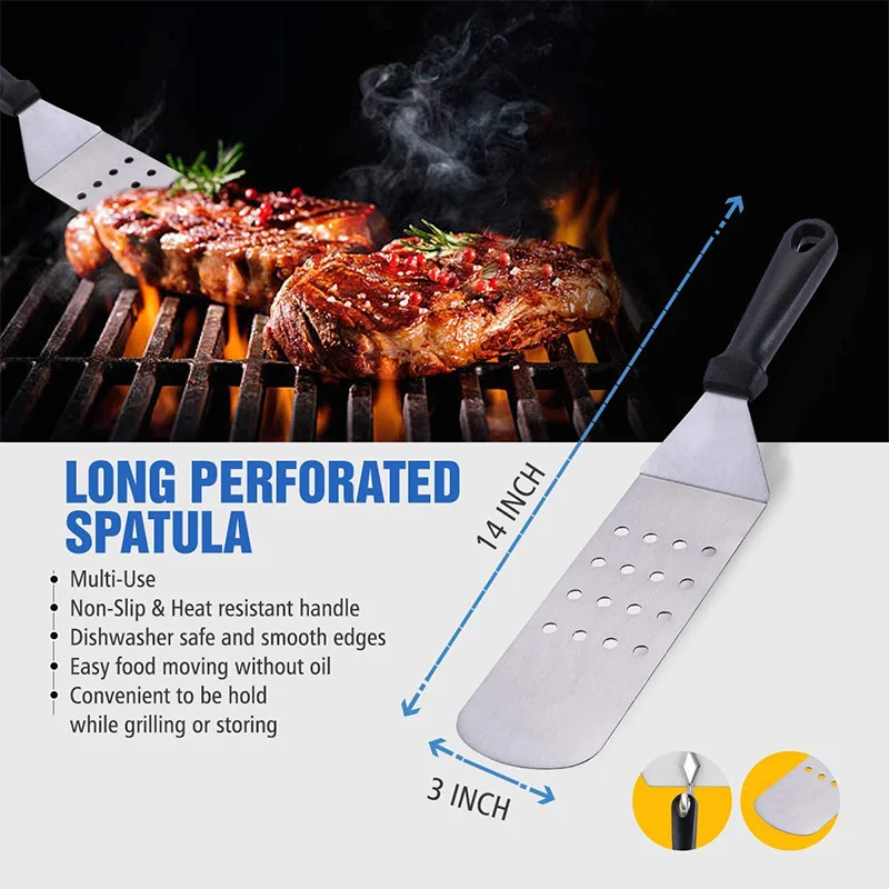 Набор из 5 металлических шпателей с пластиковой ручкой многоцелевой набор